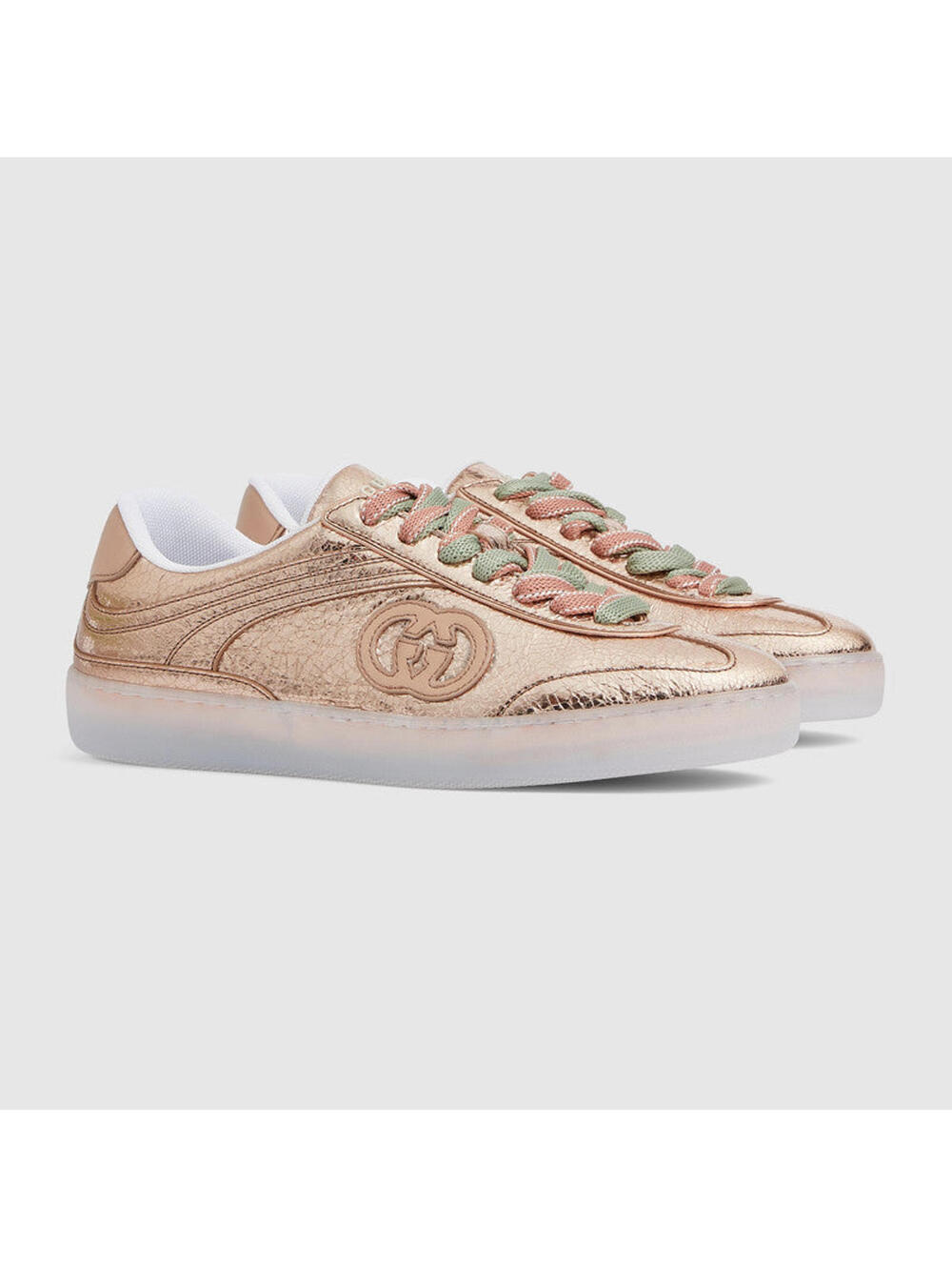 Gucci G75 Metallic Sneakers(PLEASE REQUEST YOUR SIZE BEFORE PURCHASING) - Picture 2 of 4